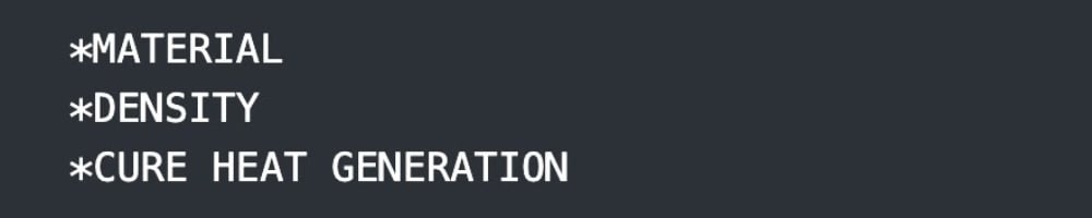 02 material density cure heat generation