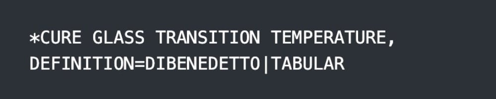 04 cure glass transition temperature