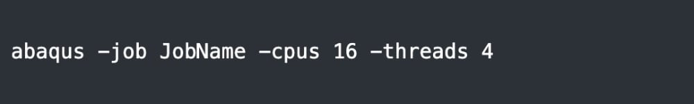 08 abaqus job name cpus threads