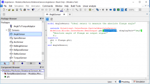 Figure&nbsp;6&nbsp;– Modelica Text layer of MSL AngleSensor.
