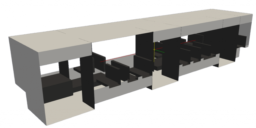 Figure 9. Bus geometry in ParaView.