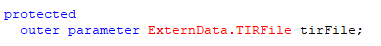 TIRFile declaration in the Pacejka Tyre Force Data record