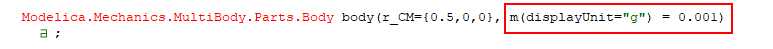 Parameter modifier when a display unit has been changed 