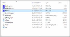 Figure 10 – Dymola 2019 FD01 the original ‘insert’ folder.