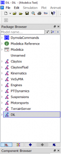 Figure 9 – Requested commercial libraries opened in Dymola Package Window with a single click.