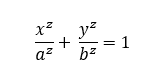 Ellipse equation used to describe compressor characteristics in Dymola