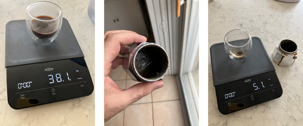 Figure 5: Measuring the yield from a brew