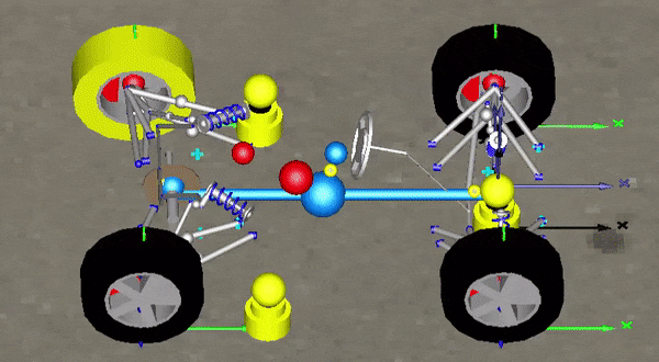 Formula student vehicle simulation KC rig roll test