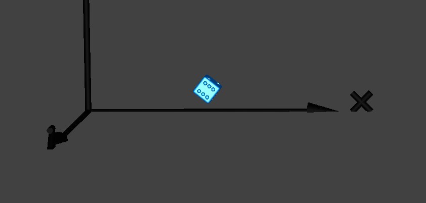 Figure 1-Dice bouncing along table