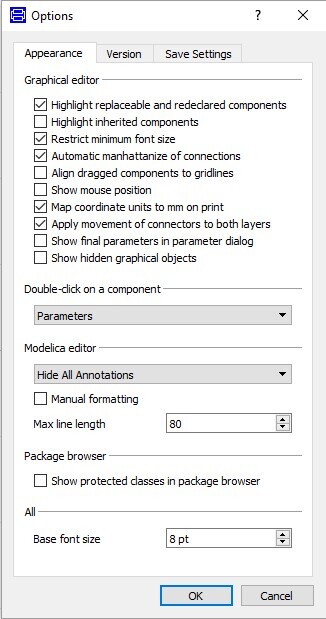 Figure 3 _ Options menu