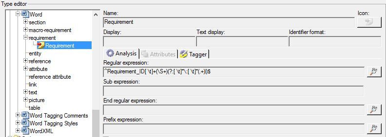 Figure 6-Default Requirement RegEx