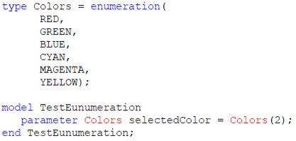 Figure 4. An example of Enumeration type indexing.