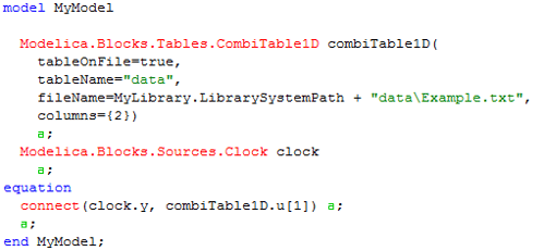 Constant string usage in Modelica model