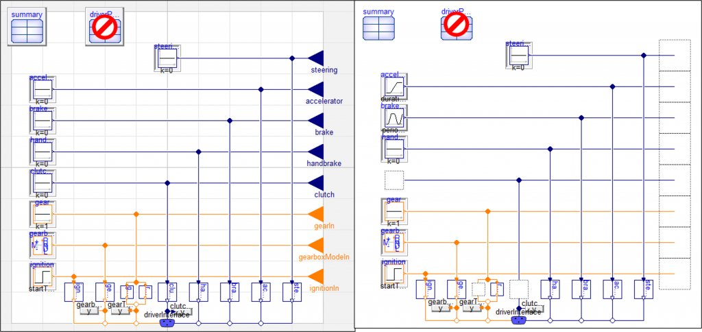 An example of conditionally removed components and connectors. 