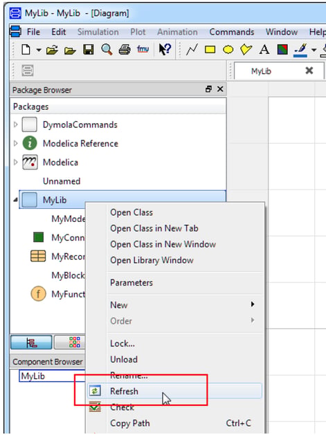 refreshing a package for update