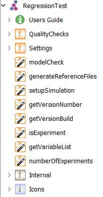 Figure 1: RegressionTest library and contents. 