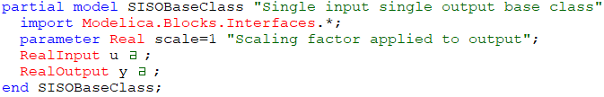 Figure 1. Single Input Single Output base class
