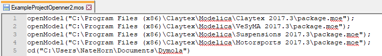 Script opening libraries from Claytex installer location