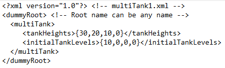 Figure 5. XML file read by the example in Figure 4.