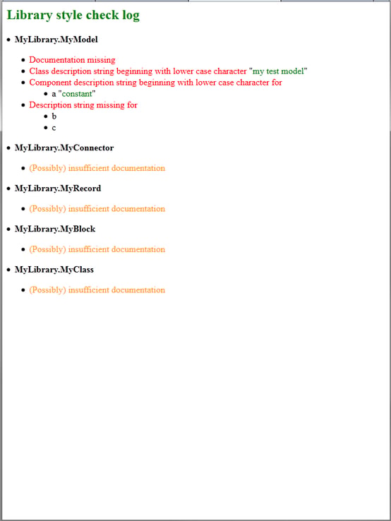 Style Check html Example