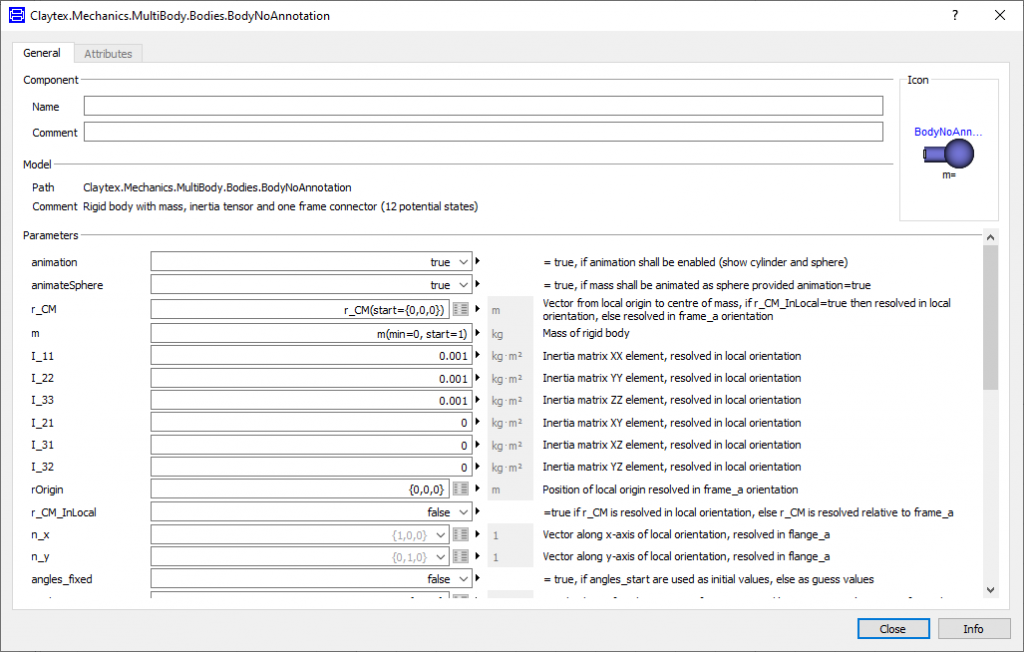 Figure 2: Unorganised Parameter Dialog Box