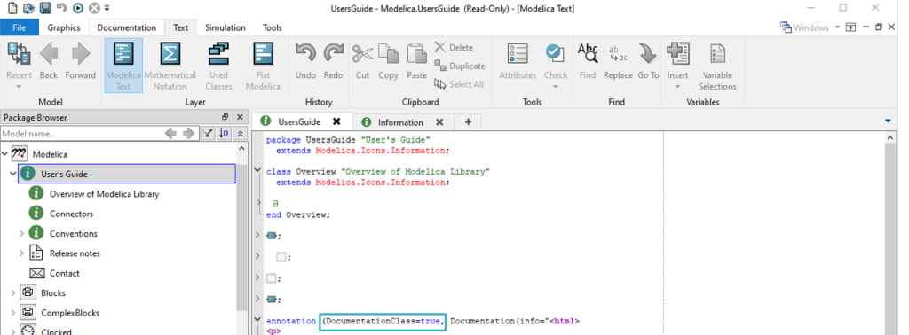 Figure 3: User guide code content