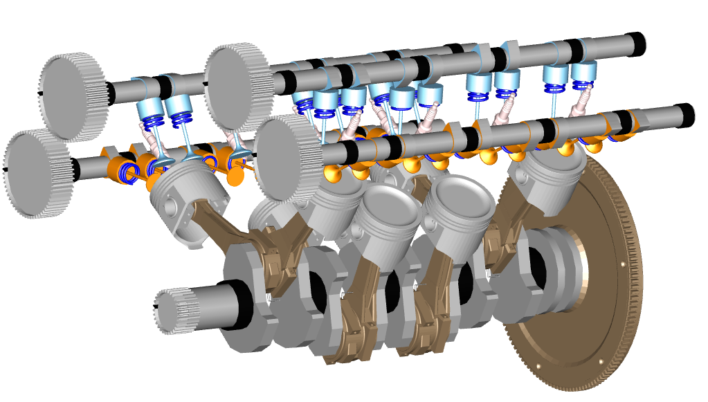 Figure 3. Flat-plane crankshaft experiment