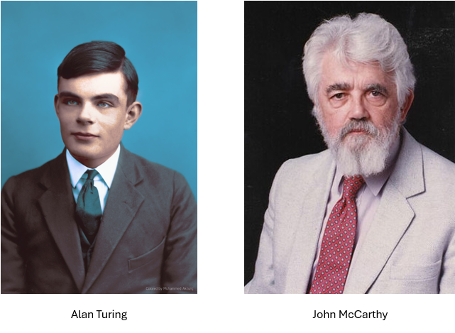 Alan Turing and John McCarthy