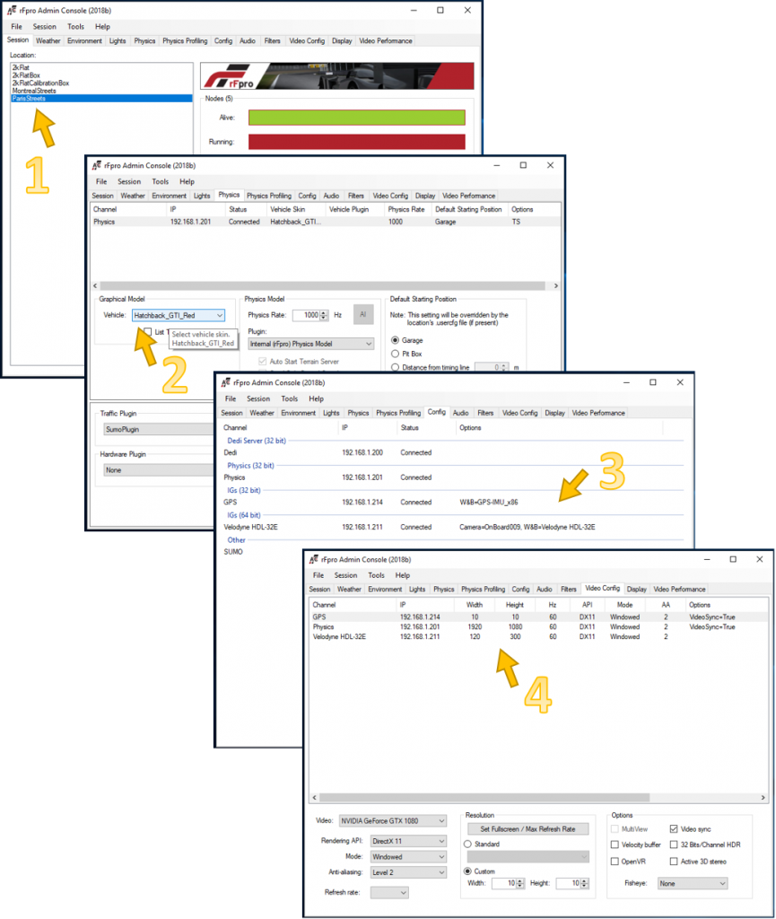 Figure 4 - Configuration settings