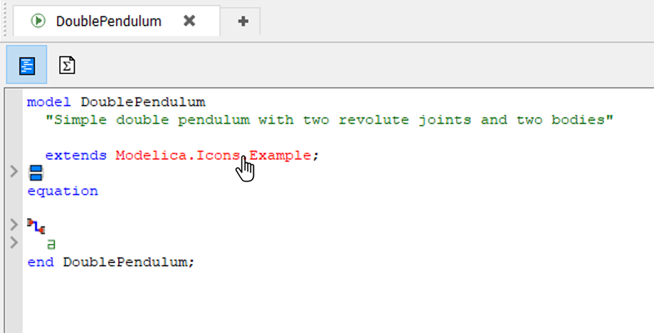 Figure 2: By holding Ctrl, a new pointer appears. This enables the user to open the model in a new tab by now simply left clicking.