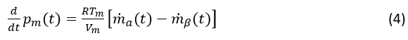 The manifold pressure can be modelled as The manifold pressure can be modelled as