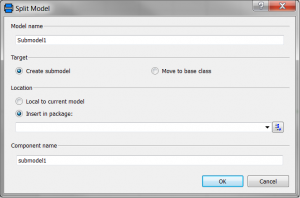 Dialog box "submodel"