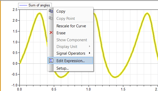 Edit Expression selection