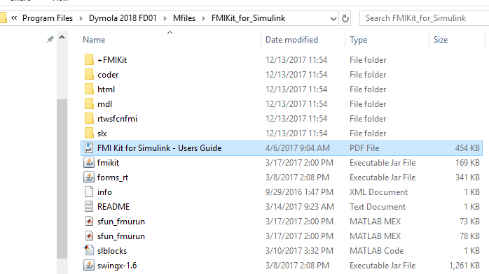 Figure 13: Open FMI Kit for Simulink – Users Guide to learn how to install the FMI Kit in Simulink