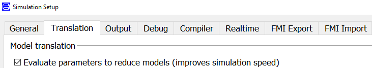 Figure 6: Tick “Evaluate parameters” to remove the warning message at the bottom of Figure 5