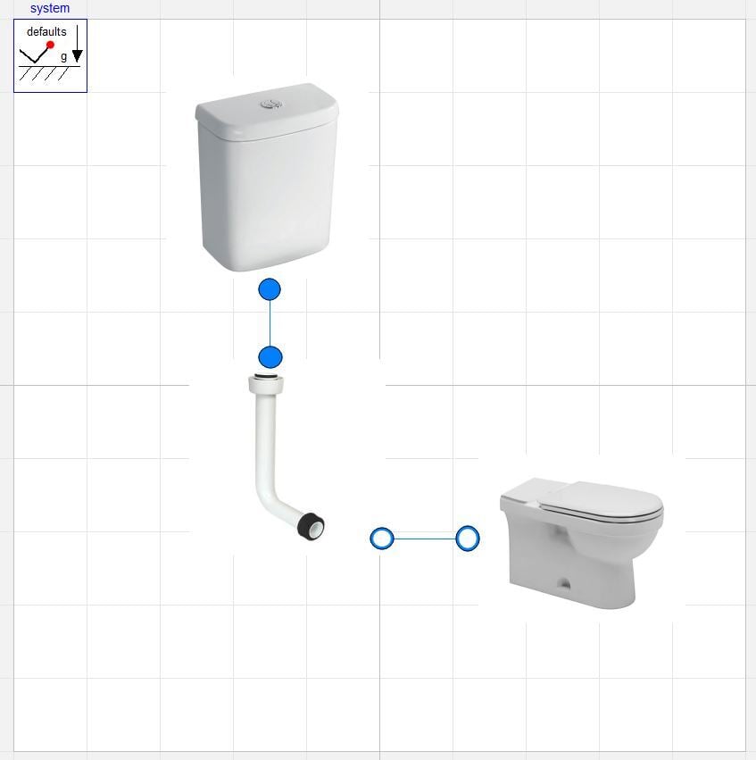 Full toilet system model with Dymola components