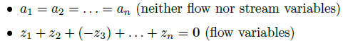 Figure 2. Equations describing across and flow variables