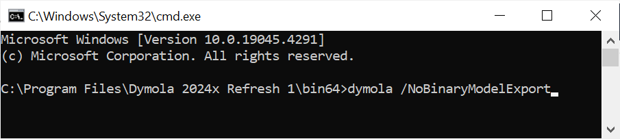 Starting Dymola from the commandline with the BinaryModelExport license disabled.