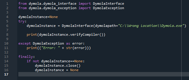 Example showing potential problems