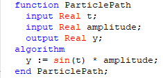 Figure 3. Modifying the ParticlePath function so it will be automatically inlined.