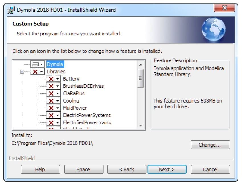 Figure 2: Snapshot of library installation dialog