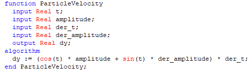 Figure 5. The ParticleVelocity function.
