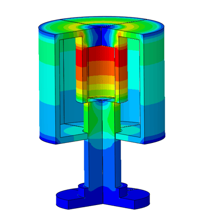abaqus-zawor-elektromagnetyczny