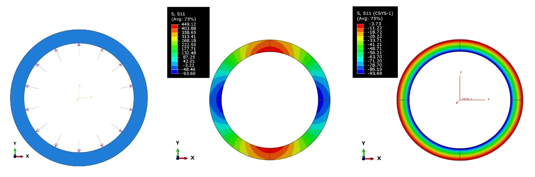 Image 1 - 2D plain strain model of a pipe