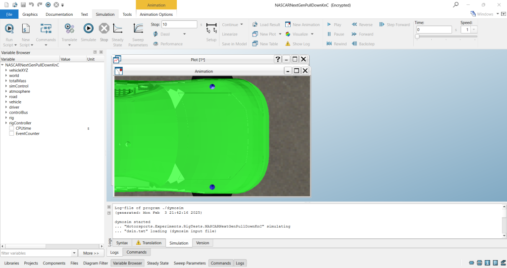 Libraries Browser, Package Browser, Ribbon and Simulation Window Setup ...