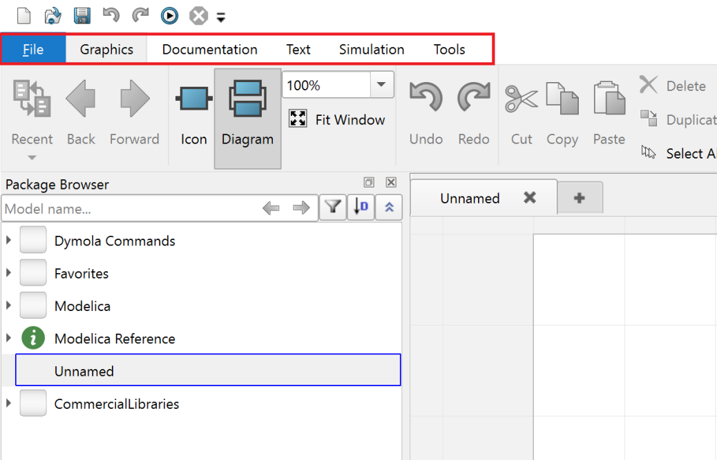Project Browser Ribbon Libraries Browser, Package Browser, Ribbon and Simulation Window Setup ...