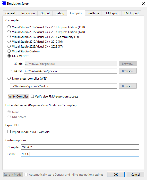 Improve performance by using different compilers in Dymola - Claytex