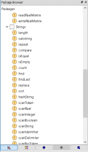 Modelica Utilities Strings Scan Package Browser